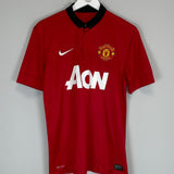 Shop 2013/14 MANCHESTER UNITED ROONEY #10 HOME SHIRT (M) NIKE, classic football shirts, vintage football shirts & retro soccer jerseys at Cult Kits