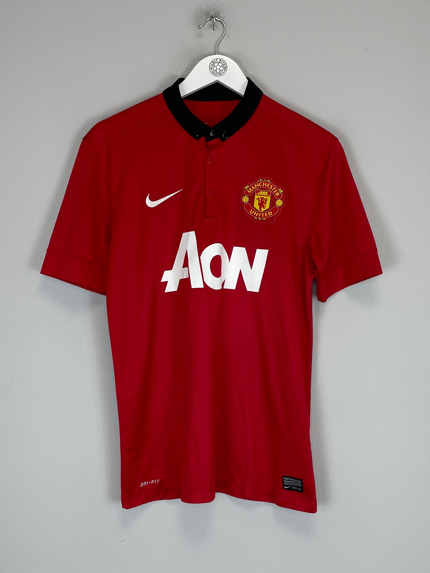 Shop 2013/14 MANCHESTER UNITED ROONEY #10 HOME SHIRT (M) NIKE, classic football shirts, vintage football shirts & retro soccer jerseys at Cult Kits