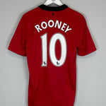 Shop 2013/14 MANCHESTER UNITED ROONEY #10 HOME SHIRT (M) NIKE, classic football shirts, vintage football shirts & retro soccer jerseys at Cult Kits
