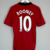 Shop 2013/14 MANCHESTER UNITED ROONEY #10 HOME SHIRT (M) NIKE, classic football shirts, vintage football shirts & retro soccer jerseys at Cult Kits