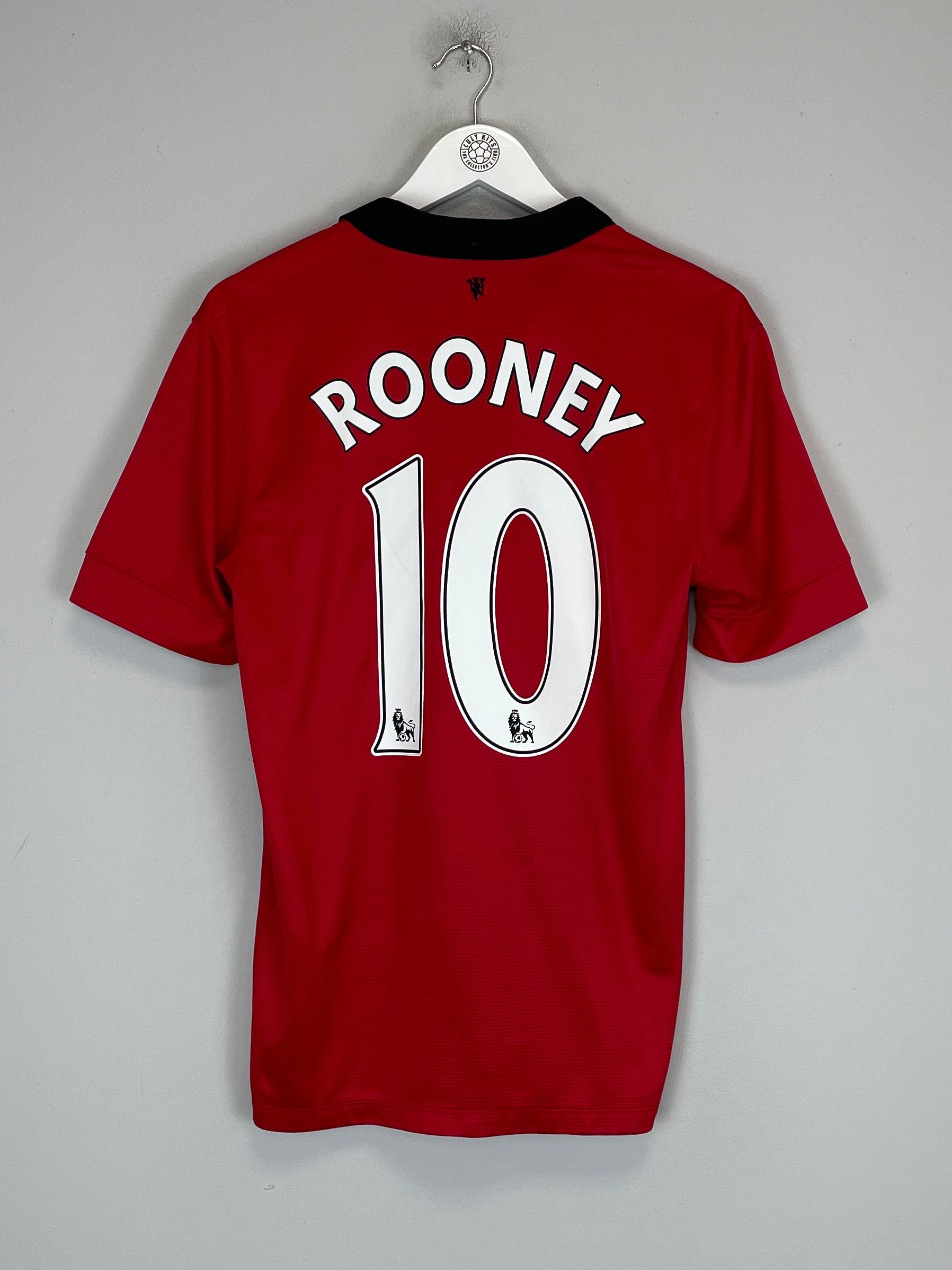Shop 2013/14 MANCHESTER UNITED ROONEY #10 HOME SHIRT (M) NIKE, classic football shirts, vintage football shirts & retro soccer jerseys at Cult Kits