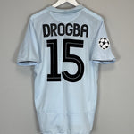 Shop 2005/06 CHELSEA DROGBA #15 C/L AWAY SHIRT (M) UMBRO, classic football shirts, vintage football shirts & retro soccer jerseys at Cult Kits