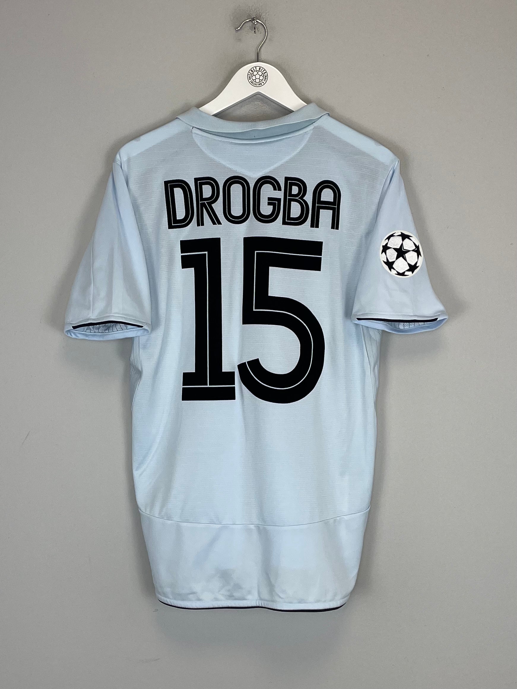 Shop 2005/06 CHELSEA DROGBA #15 C/L AWAY SHIRT (M) UMBRO, classic football shirts, vintage football shirts & retro soccer jerseys at Cult Kits