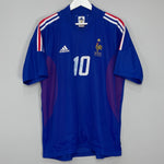 Shop 2002/04 FRANCE ZIDANE #10 HOME SHIRT (L) ADIDAS, classic football shirts, vintage football shirts & retro soccer jerseys at Cult Kits