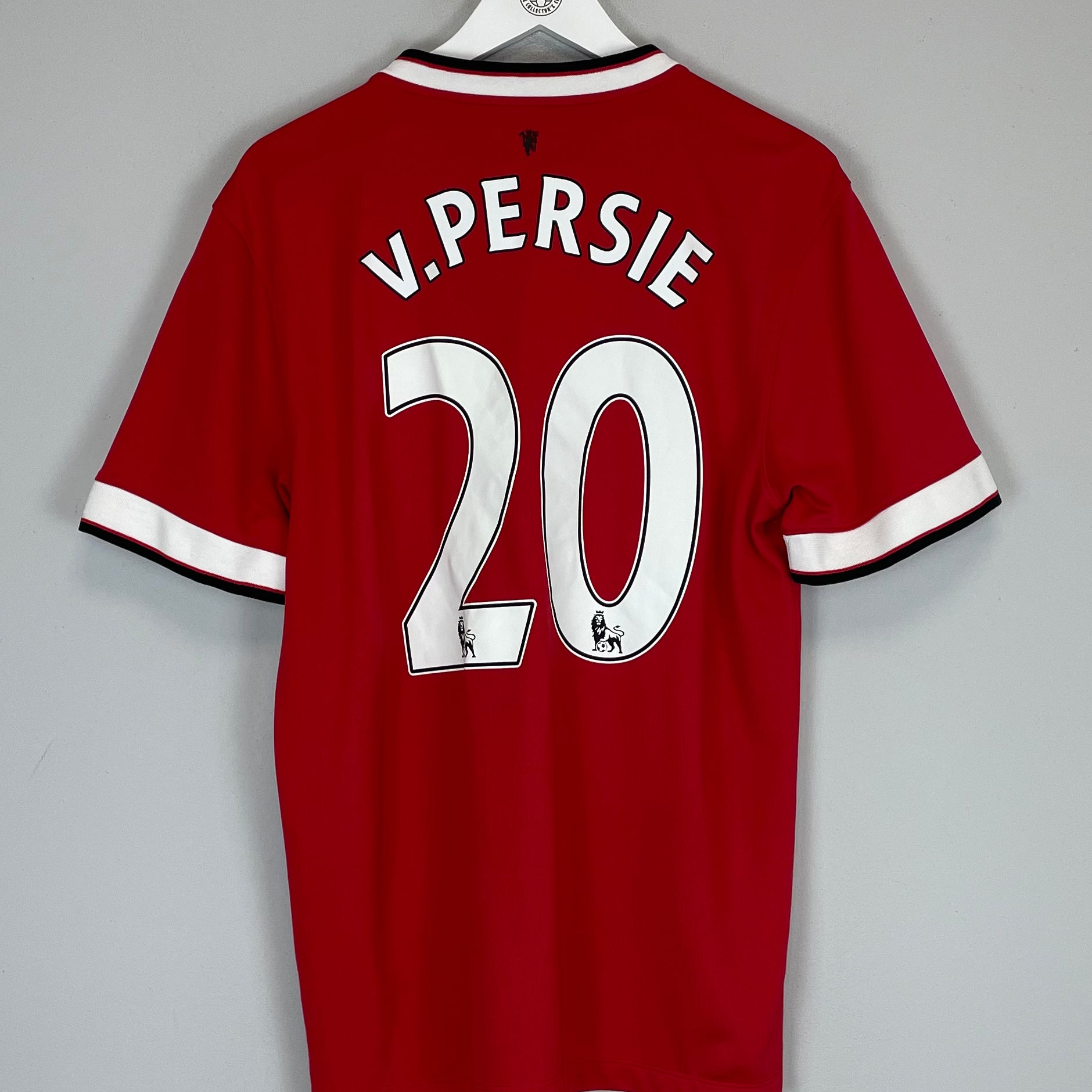 Shop 2014/15 MANCHESTER UNITED V.PERSIE #20 HOME SHIRT (L) NIKE, classic football shirts, vintage football shirts & retro soccer jerseys at Cult Kits
