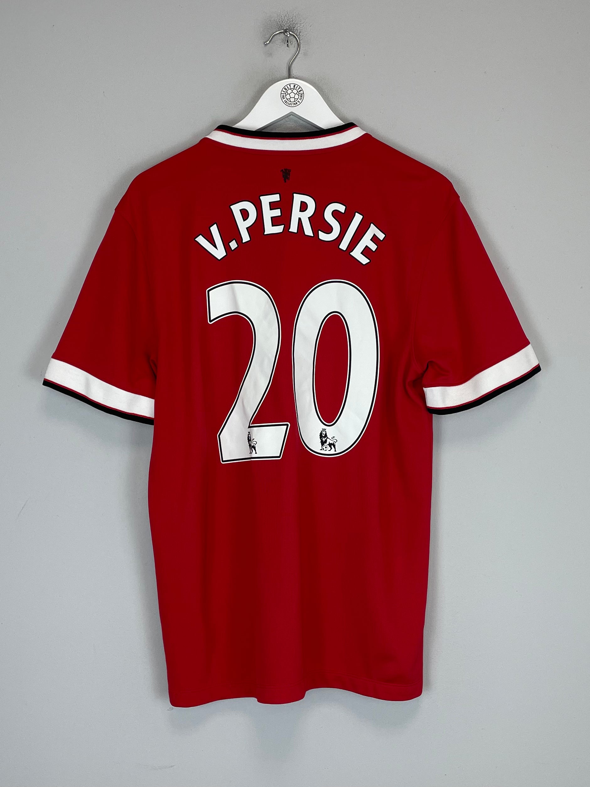 Shop 2014/15 MANCHESTER UNITED V.PERSIE #20 HOME SHIRT (L) NIKE, classic football shirts, vintage football shirts & retro soccer jerseys at Cult Kits
