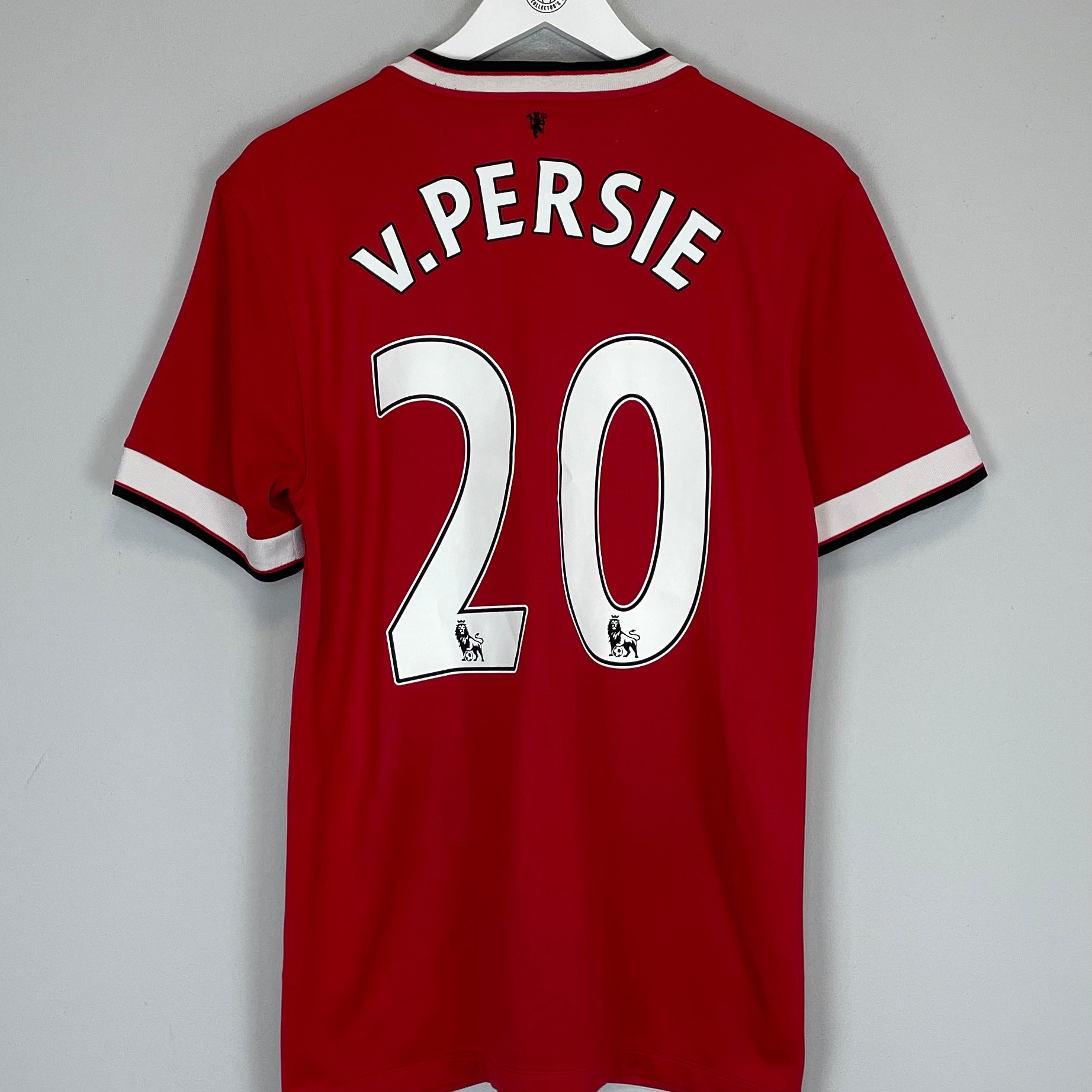 Shop 2014/15 MANCHESTER UNITED V.PERSIE #20 HOME SHIRT (M) NIKE, classic football shirts, vintage football shirts & retro soccer jerseys at Cult Kits