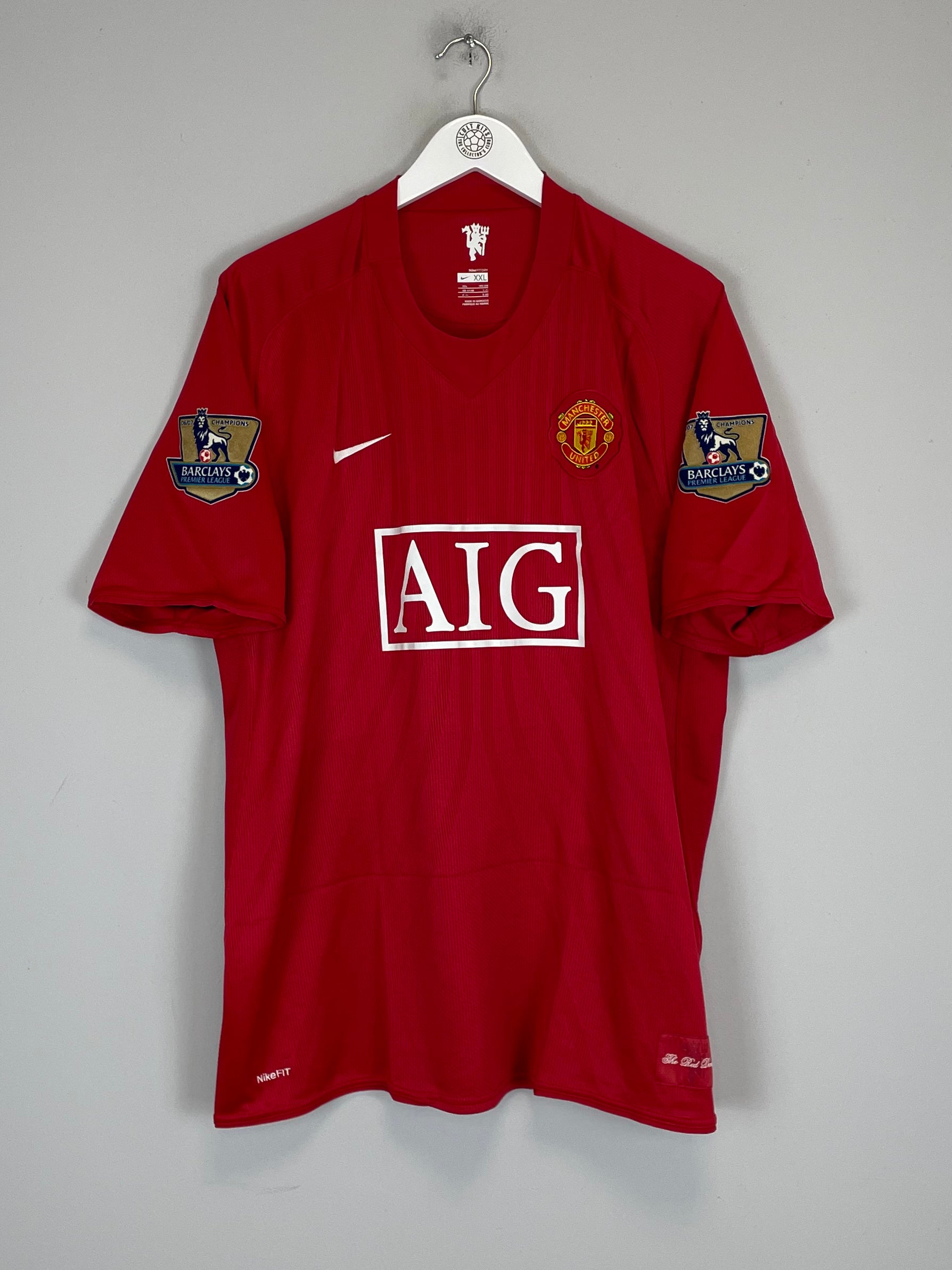 Shop 2007/08 MANCHESTER UNITED GIGGS #11 HOME SHIRT (XXL) NIKE, classic football shirts, vintage football shirts & retro soccer jerseys at Cult Kits