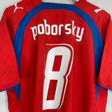 2006/08 CZECH REPUBLIC POBORSKY #8 HOME SHIRT (L) PUMA