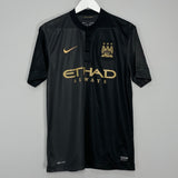 Shop 2013/14 MANCHESTER CITY KOMPANY #4 AWAY SHIRT (M) NIKE, classic football shirts, vintage football shirts & retro soccer jerseys at Cult Kits