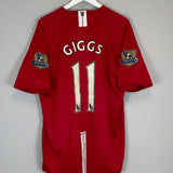 Shop 2007/08 MANCHESTER UNITED GIGGS #11 HOME SHIRT (XXL) NIKE, classic football shirts, vintage football shirts & retro soccer jerseys at Cult Kits