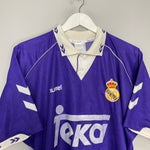 Shop 1993/94 REAL MADRID AWAY SHIRT (L) HUMMEL, classic football shirts, vintage football shirts & retro soccer jerseys at Cult Kits