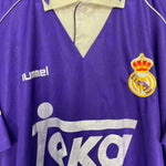 Shop 1993/94 REAL MADRID AWAY SHIRT (L) HUMMEL, classic football shirts, vintage football shirts & retro soccer jerseys at Cult Kits