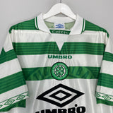 Shop 1997/99 CELTIC HOME SHIRT (XL) UMBRO, classic football shirts, vintage football shirts & retro soccer jerseys at Cult Kits