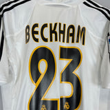2004/05 REAL MADRID BECKHAM #23 *PLAYER ISSUE* HOME SHIRT (L) ADIDAS