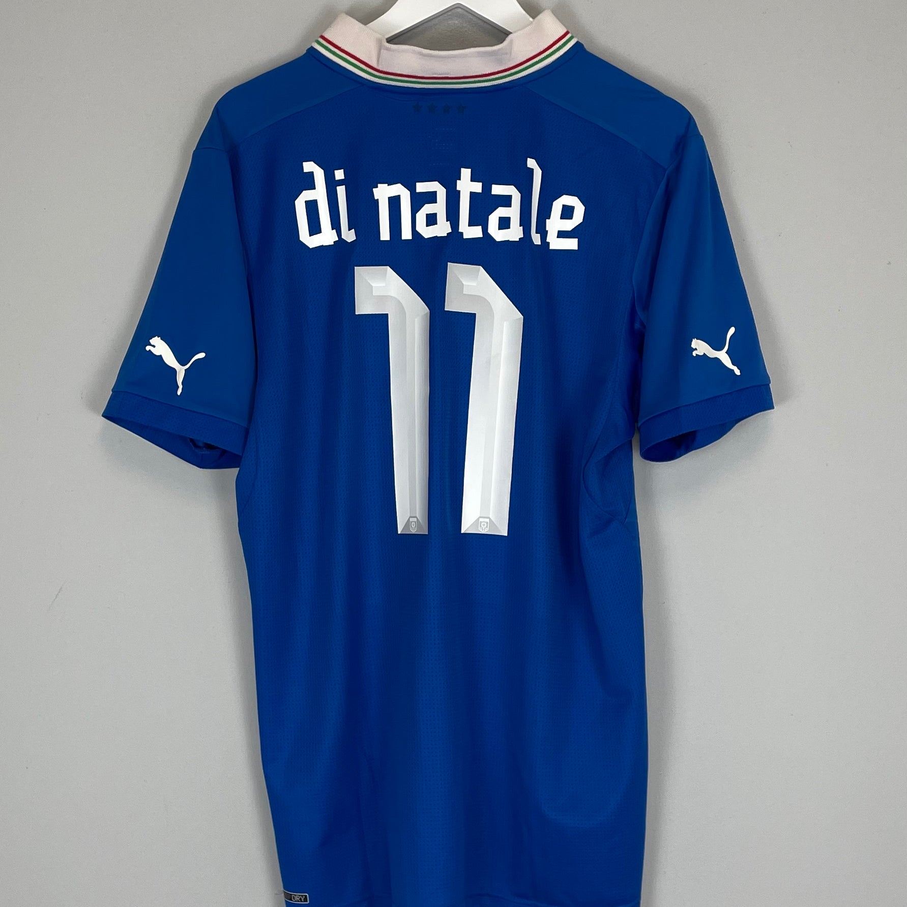Shop 2012/13 ITALY DI NATALE #11 HOME SHIRT (XL) PUMA, classic football shirts, vintage football shirts & retro soccer jerseys at Cult Kits