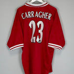 Shop 1996/98 LIVERPOOL CARRAGHER #23 HOME SHIRT (XXL) REEBOK, classic football shirts, vintage football shirts & retro soccer jerseys at Cult Kits