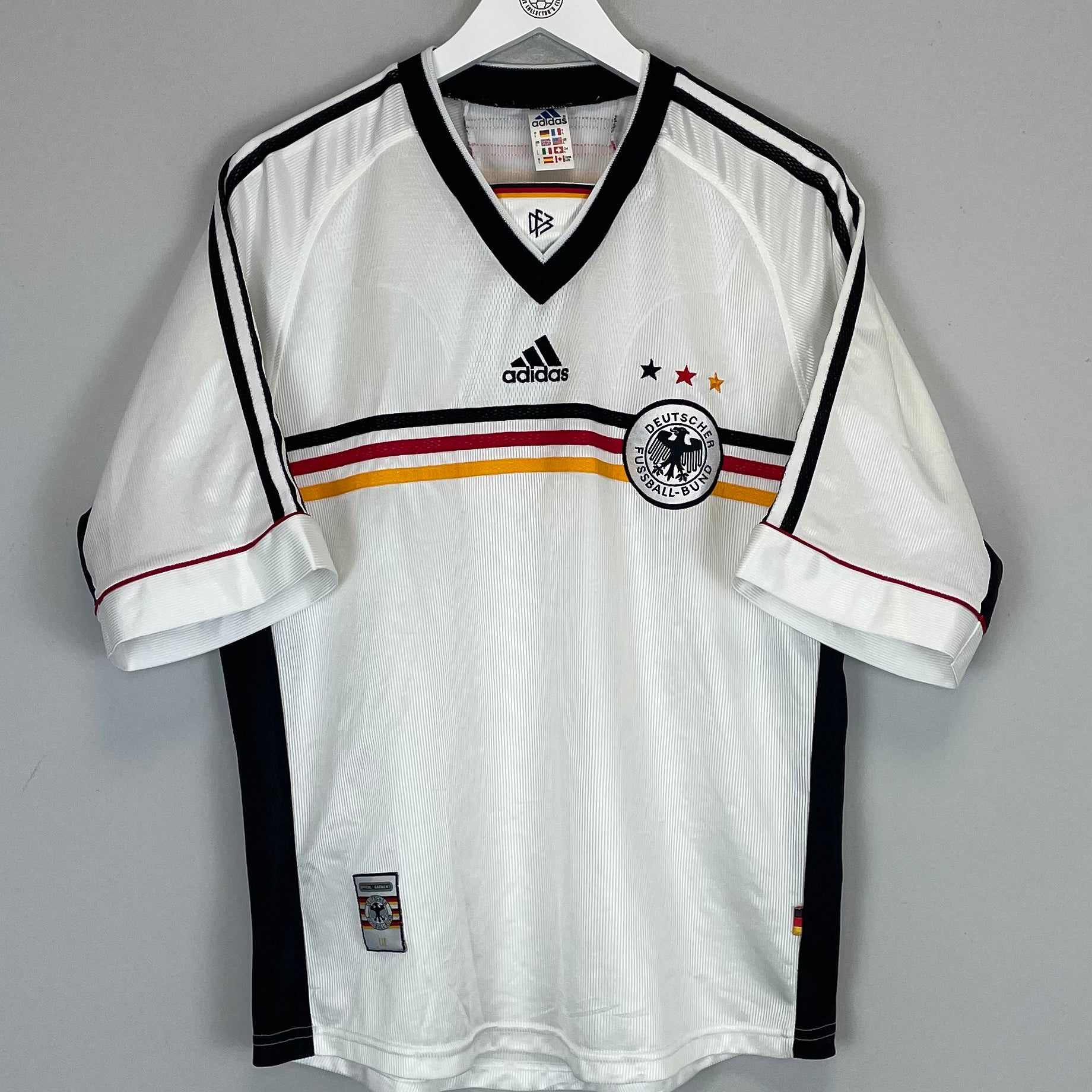 Shop 1998/00 GERMANY HOME SHIRT (L) ADIDAS, classic football shirts, vintage football shirts & retro soccer jerseys at Cult Kits
