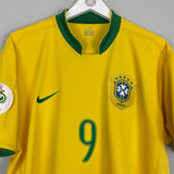 2006/08 BRAZIL RONALDO #9 HOME SHIRT (XL) NIKE