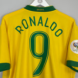 2006/08 BRAZIL RONALDO #9 HOME SHIRT (XL) NIKE