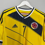Shop 2014/15 COLOMBIA WAKA WAKA #7 HOME SHIRT (M) ADIDAS, classic football shirts, vintage football shirts & retro soccer jerseys at Cult Kits