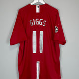 Shop 2007/08 MANCHESTER UNITED GIGGS #11 *C/L FINAL* HOME SHIRT (XXXL) NIKE, classic football shirts, vintage football shirts & retro soccer jerseys at Cult Kits