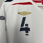 Shop 2007/09 ENGLAND GERRARD #4 HOME SHIRT (XL) UMBRO, classic football shirts, vintage football shirts & retro soccer jerseys at Cult Kits