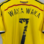 Shop 2014/15 COLOMBIA WAKA WAKA #7 HOME SHIRT (M) ADIDAS, classic football shirts, vintage football shirts & retro soccer jerseys at Cult Kits