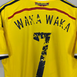 Shop 2014/15 COLOMBIA WAKA WAKA #7 HOME SHIRT (M) ADIDAS, classic football shirts, vintage football shirts & retro soccer jerseys at Cult Kits