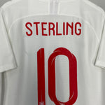 Shop 2018/19 ENGLAND STERLING #10 HOME SHIRT (XL) NIKE, classic football shirts, vintage football shirts & retro soccer jerseys at Cult Kits