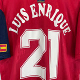 1996/98 SPAIN LUIS ENRIQUE #21 HOME SHIRT (XL) ADIDAS