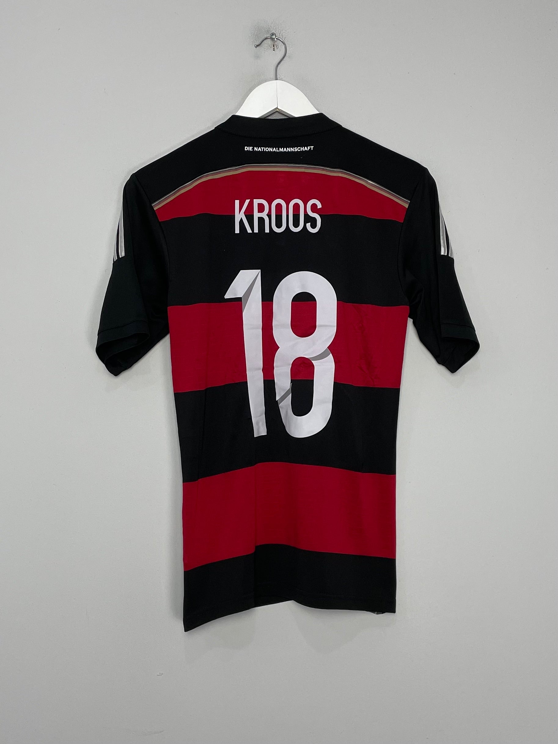 Shop 2014/15 GERMANY KROOS #18 AWAY SHIRT (S) ADIDAS, classic football shirts, vintage football shirts & retro soccer jerseys at Cult Kits