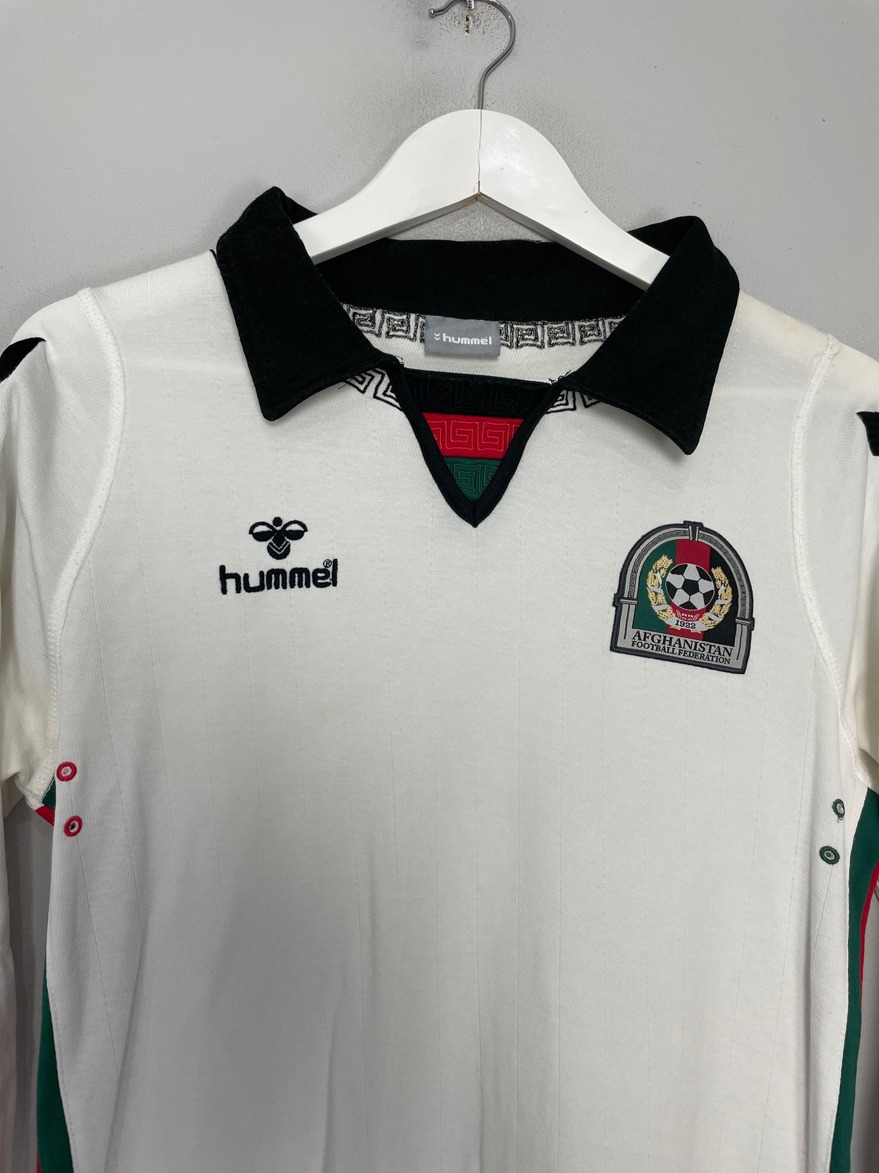 Shop 2014/16 AFGHANISTAN L/S HOME SHIRT (S) HUMMEL, classic football shirts, vintage football shirts & retro soccer jerseys at Cult Kits