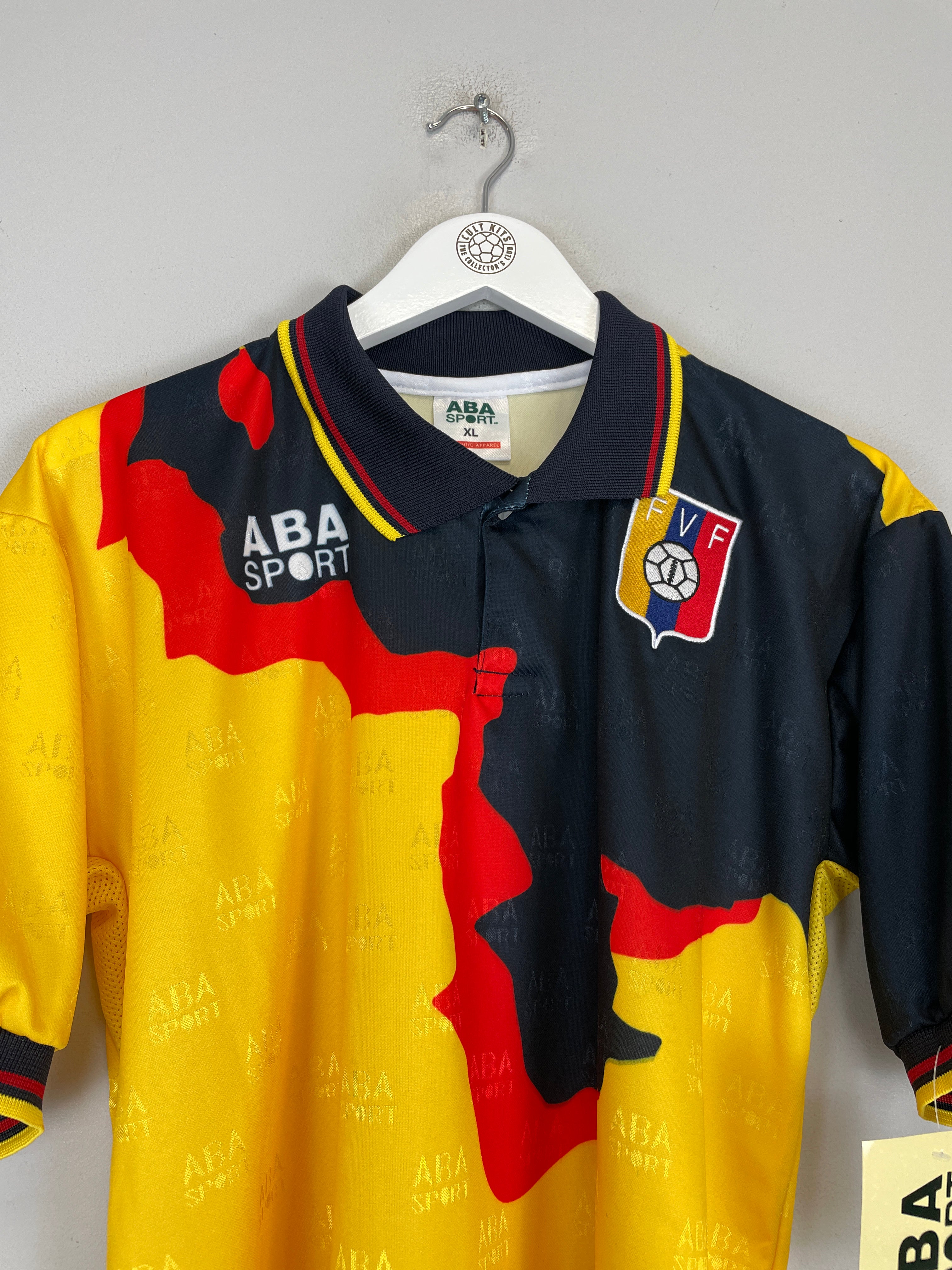 Shop 1998 VENEZUELA *REISSUE* BNWT AWAY SHIRT (XL) ABA SPORT, classic football shirts, vintage football shirts & retro soccer jerseys at Cult Kits