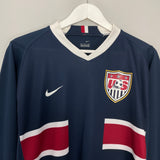 2006/07 USA *PLAYER ISSUE* L/S AWAY SHIRT (L) NIKE