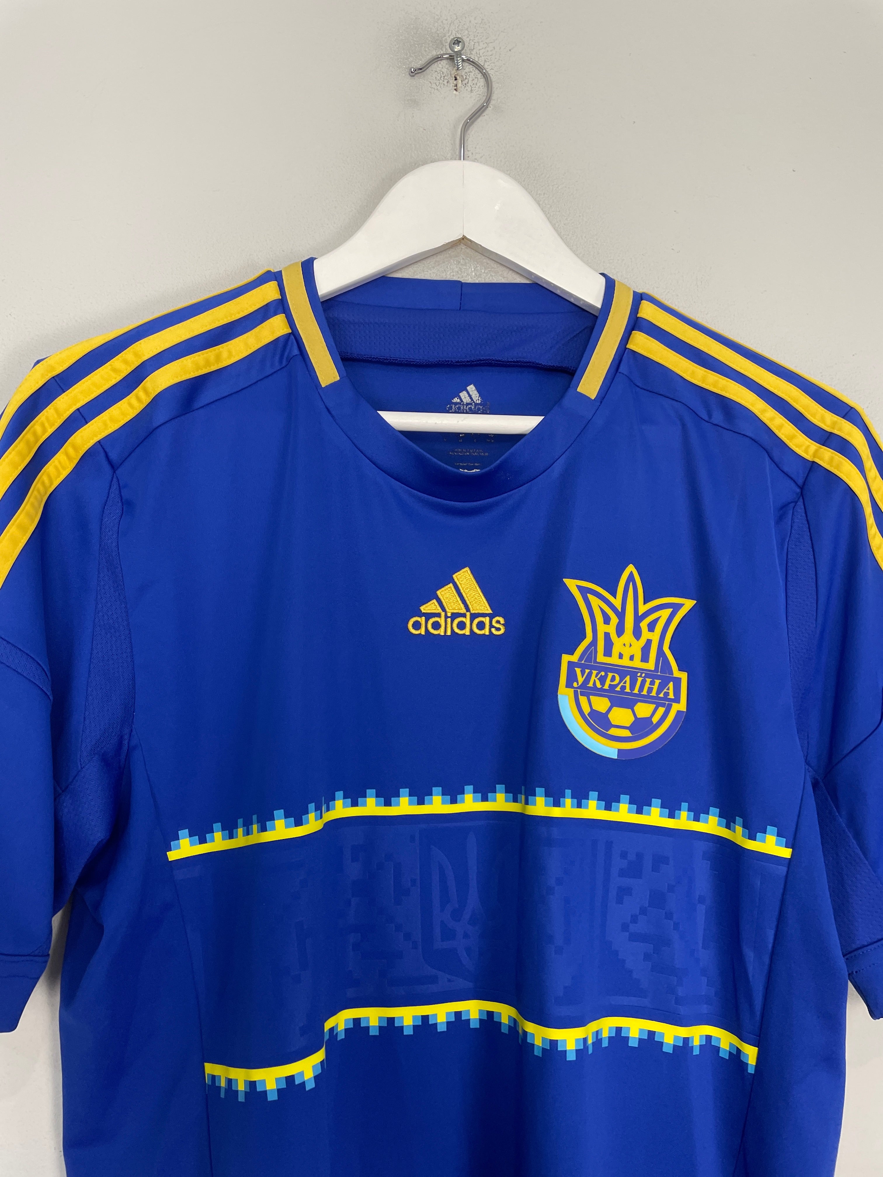 Shop 2012/13 UKRAINE AWAY SHIRT (M) ADIDAS, classic football shirts, vintage football shirts & retro soccer jerseys at Cult Kits