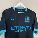 Shop 2015/16 MANCHESTER CITY AWAY SHIRT (M) NIKE, classic football shirts, vintage football shirts & retro soccer jerseys at Cult Kits