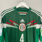 Shop 2014/15 MEXICO R.MARQUEZ #4 HOME SHIRT (M) ADIDAS, classic football shirts, vintage football shirts & retro soccer jerseys at Cult Kits
