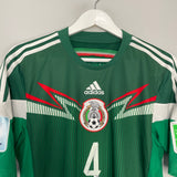 Shop 2014/15 MEXICO R.MARQUEZ #4 HOME SHIRT (M) ADIDAS, classic football shirts, vintage football shirts & retro soccer jerseys at Cult Kits