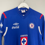 Shop 2011/12 CRUZ AZUL L/S HOME SHIRT (S) UMBRO, classic football shirts, vintage football shirts & retro soccer jerseys at Cult Kits