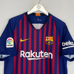 Shop 2018/19 BARCELONA HOME SHIRT (L) NIKE, classic football shirts, vintage football shirts & retro soccer jerseys at Cult Kits