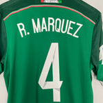 Shop 2014/15 MEXICO R.MARQUEZ #4 HOME SHIRT (M) ADIDAS, classic football shirts, vintage football shirts & retro soccer jerseys at Cult Kits