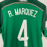 Shop 2014/15 MEXICO R.MARQUEZ #4 HOME SHIRT (M) ADIDAS, classic football shirts, vintage football shirts & retro soccer jerseys at Cult Kits