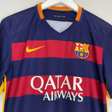 2015/16 BARCELONA MESSI #10 HOME SHIRT (M) NIKE