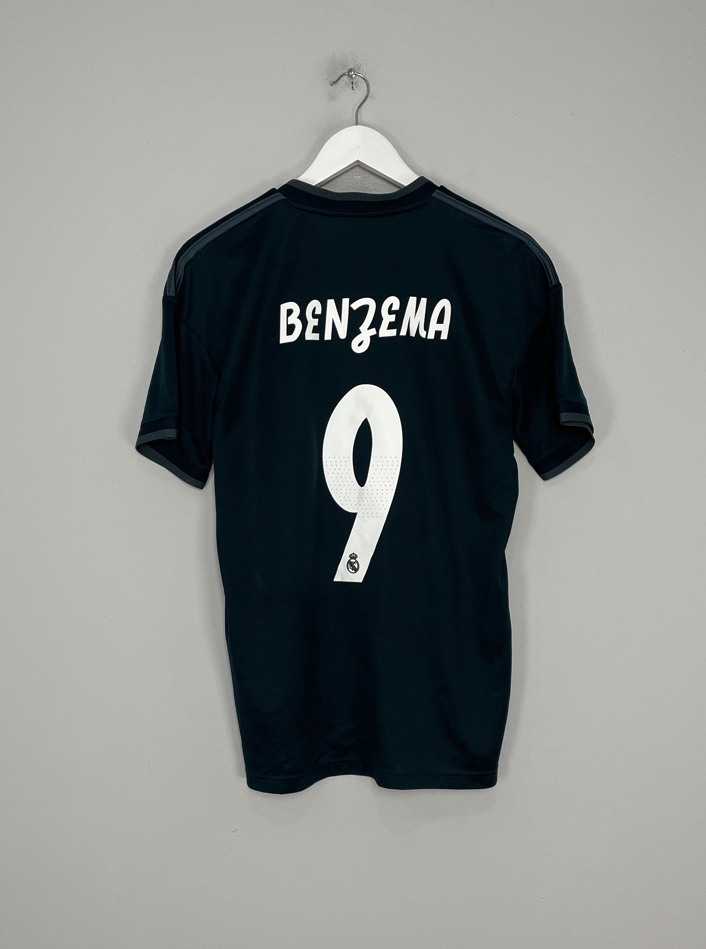 Shop 2018/19 REAL MADRID BENZEMA #9 AWAY SHIRT (M) ADIDAS, classic football shirts, vintage football shirts & retro soccer jerseys at Cult Kits