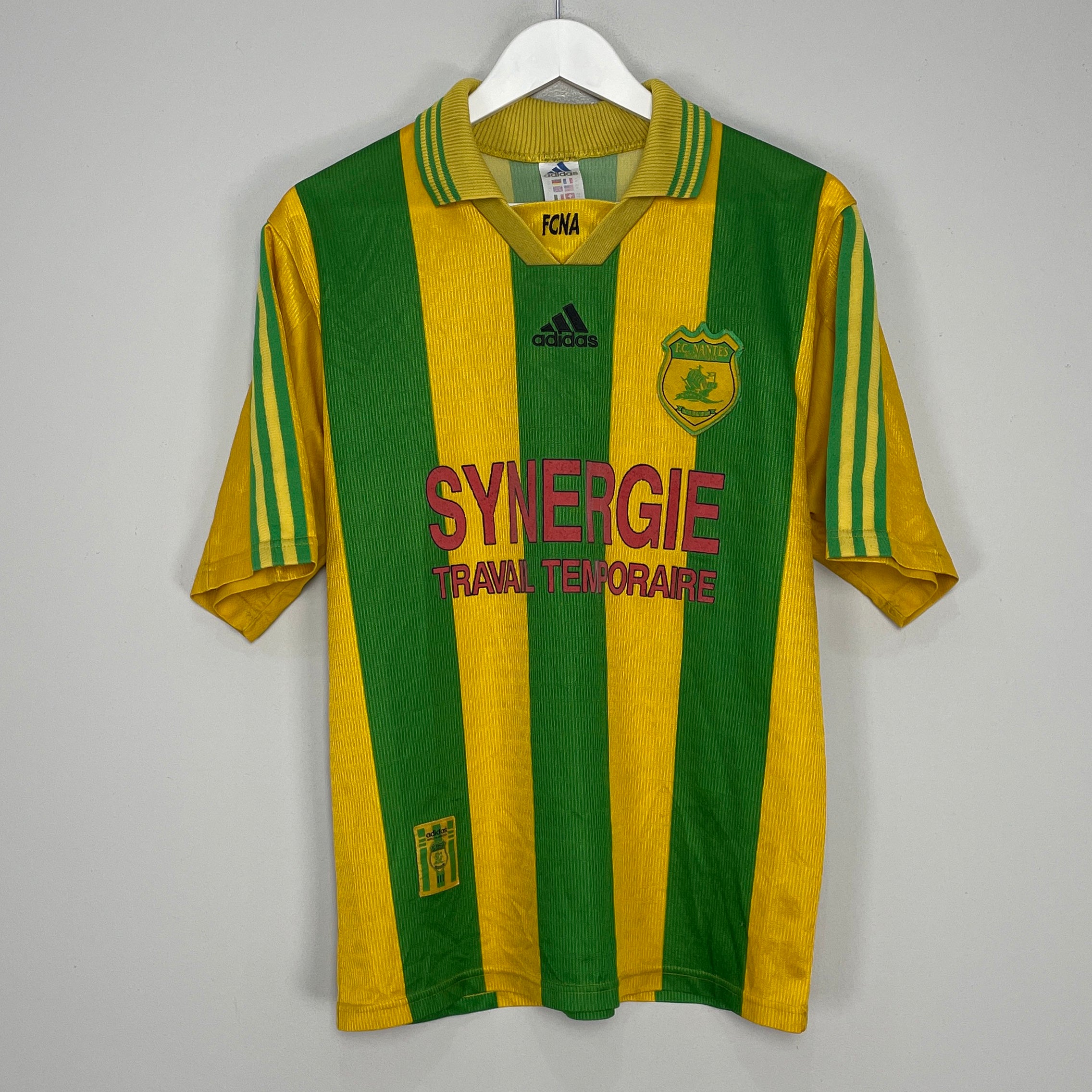 Shop 1998/00 NANTES HOME SHIRT (M) ADIDAS, classic football shirts, vintage football shirts & retro soccer jerseys at Cult Kits