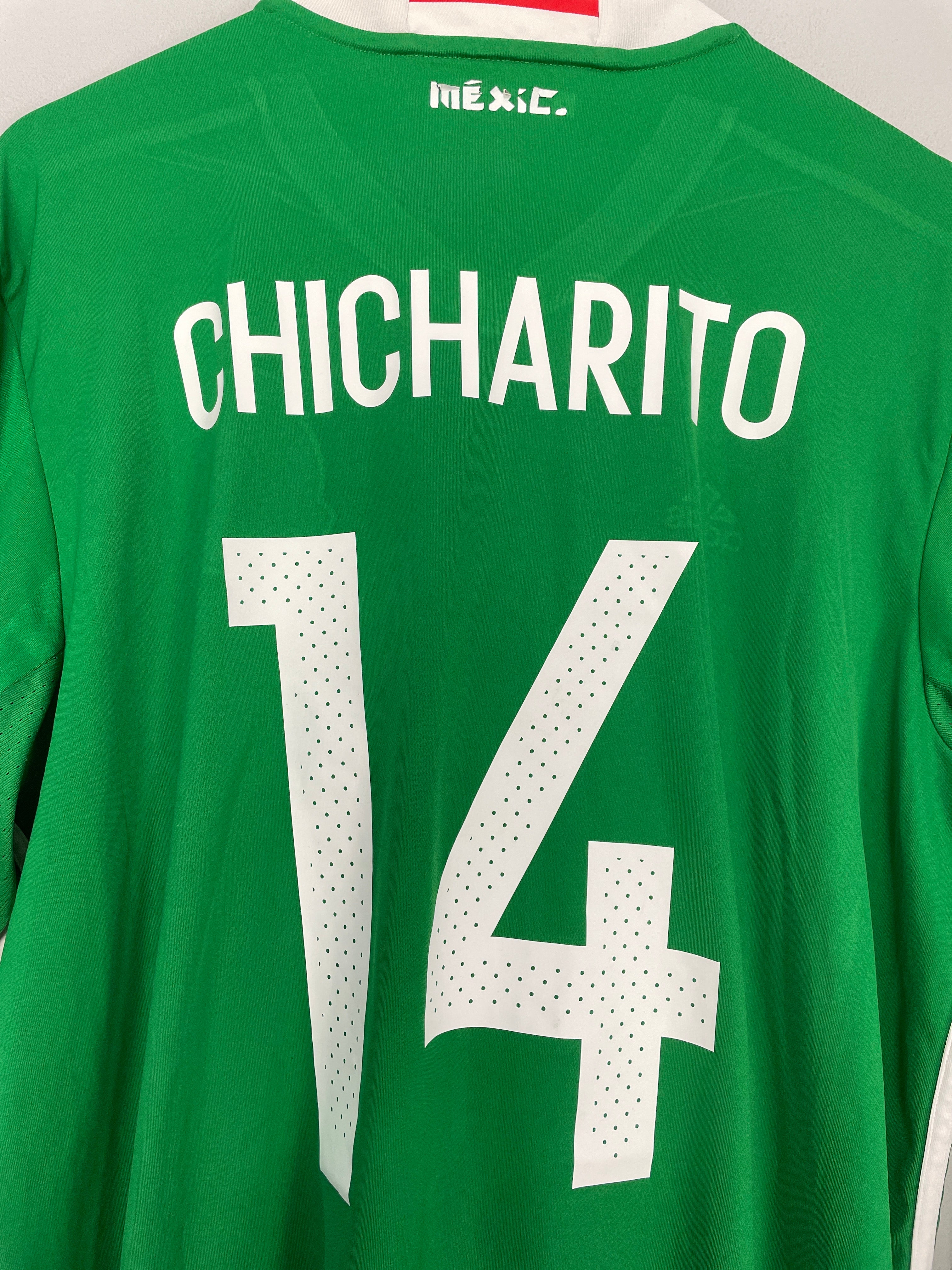 Shop 2016/17 MEXICO J.HERNANDEZ #14 L/S HOME SHIRT (XL) ADIDAS, classic football shirts, vintage football shirts & retro soccer jerseys at Cult Kits