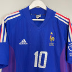 Shop 2002/04 FRANCE ZIDANE #10 HOME SHIRT (L) ADIDAS, classic football shirts, vintage football shirts & retro soccer jerseys at Cult Kits