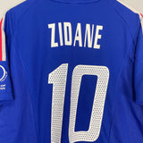Shop 2002/04 FRANCE ZIDANE #10 HOME SHIRT (L) ADIDAS, classic football shirts, vintage football shirts & retro soccer jerseys at Cult Kits