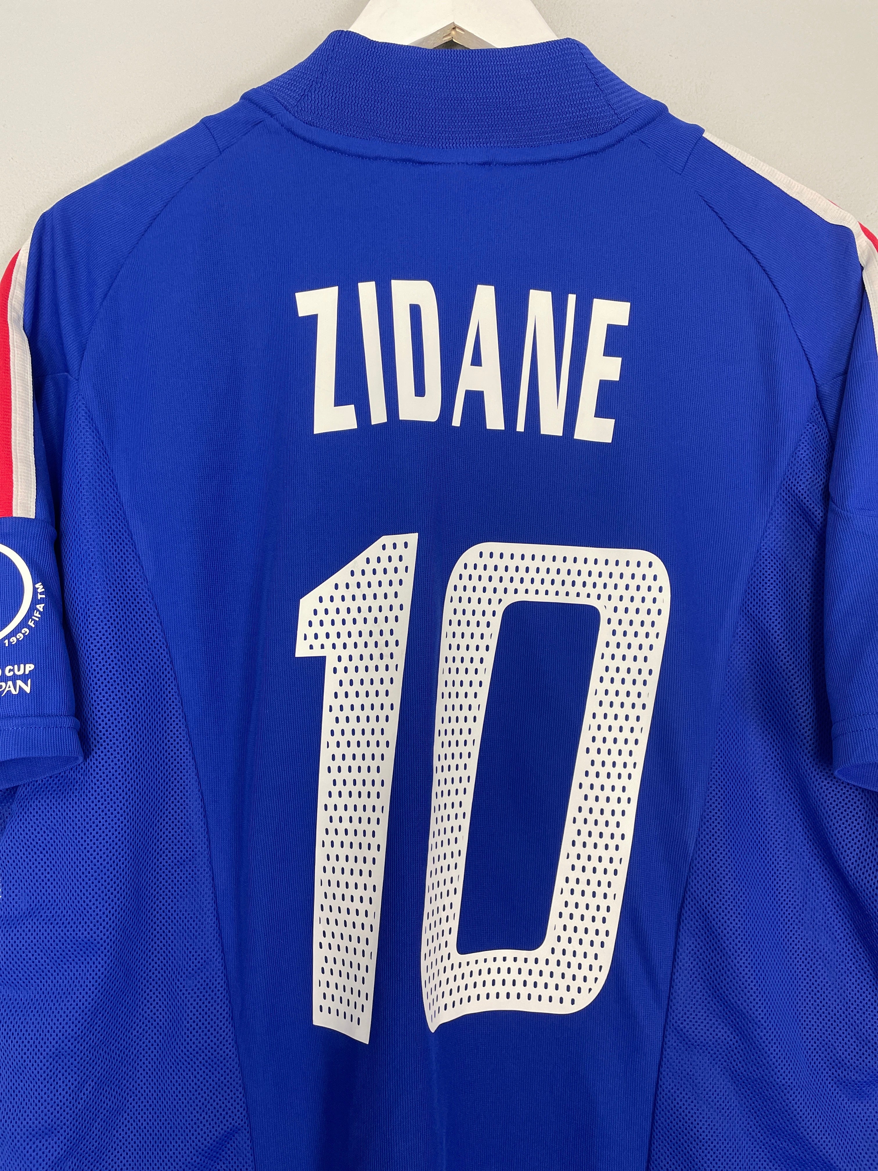 Shop 2002/04 FRANCE ZIDANE #10 HOME SHIRT (L) ADIDAS, classic football shirts, vintage football shirts & retro soccer jerseys at Cult Kits